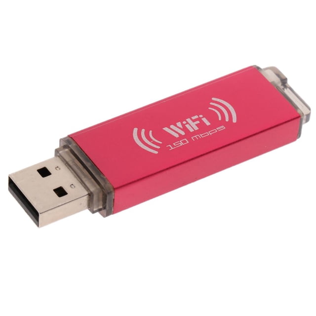 Adaptadora Red USB Inalámbrico perfke Adaptador USB WIFI rojo