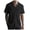 Black, variant on Men's European Solid Color Knitted Jacquard Short Sleeve Shirt, Breathable, Button Cardigan, Casual Style