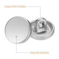 thumbnail image 4 of Uxcell 10pcs Metal Flat Button 10mm Round Metal Sewing Buttons Mist Silver, 4 of 7