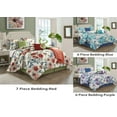 thumbnail image 3 of Lanco Ella Floral 7-Piece Reversible Comforter Set, King, Multi-Colored, Fill Polyester, 3 of 6