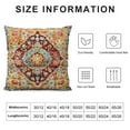 thumbnail image 5 of Nawypu Persian Pillow Cover Orange Blue Boho Throw Pillow Cover Vintage Ethnic Decorative Pillow Cases Home Outdoor Square Pillowcase, 5 of 5