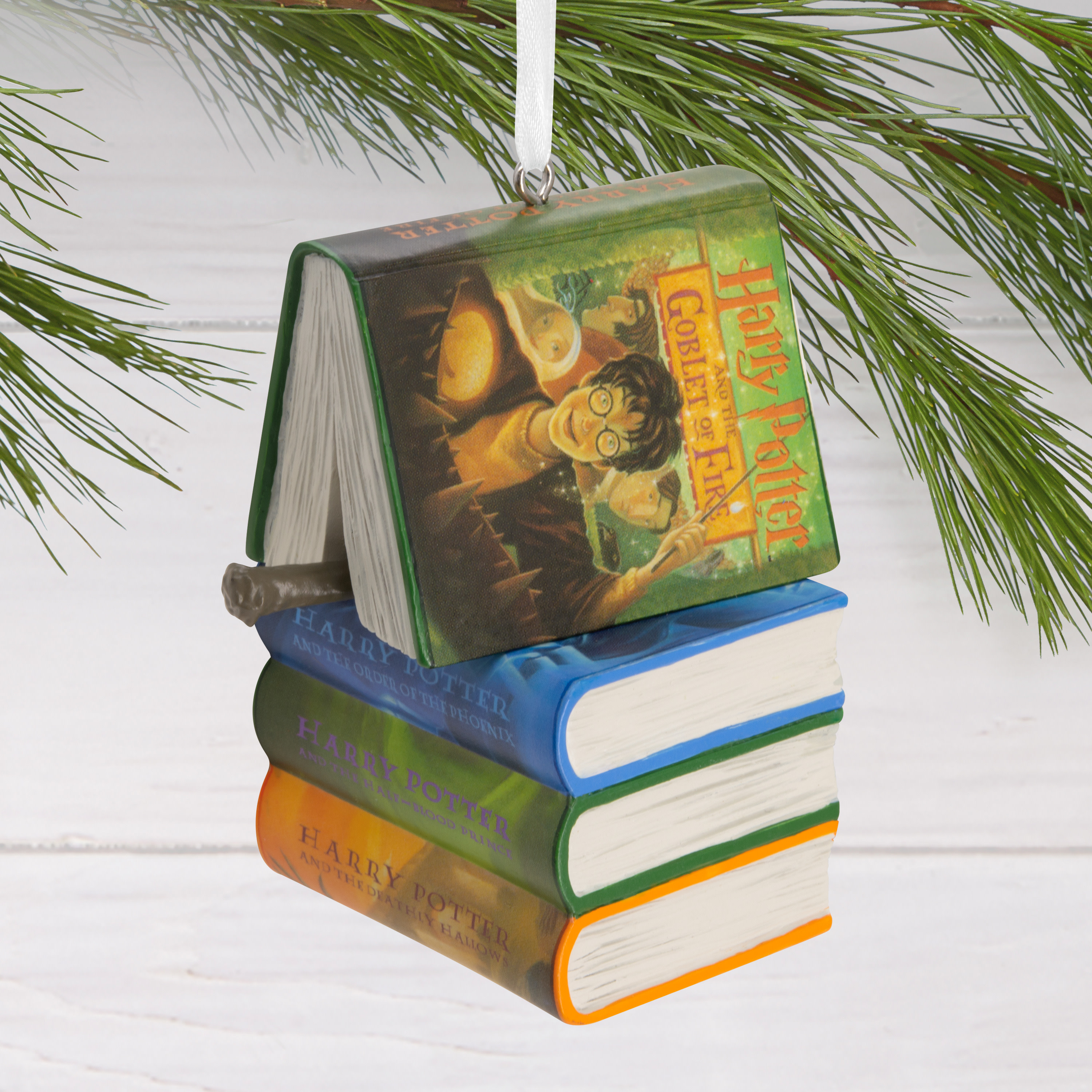 Hallmark Harry Potter Books and Wand Christmas Ornament photo 5