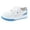 Blue, variant on NOKIO Women's Walking Shoes Lightweight Casual Sneakers Breathable 𝖫a𝖼e Up Trainers Shoes Comfortable Outdoor Walking Shoes Fashion White Shoes for Back to College