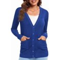 thumbnail image 4 of Urban CoCo Women's Button Down Lightweight Knit Cardigan Sweater with Pockets, 4 of 7