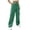 Dark Green*, variant on Women's Pants Fashion Loose Fit Wide Leg Solid Color Sweatpants with Multiple Pockets Soft Breathable Casual Joggers Everyday Wear Lightweight Holiday Chic Trousers