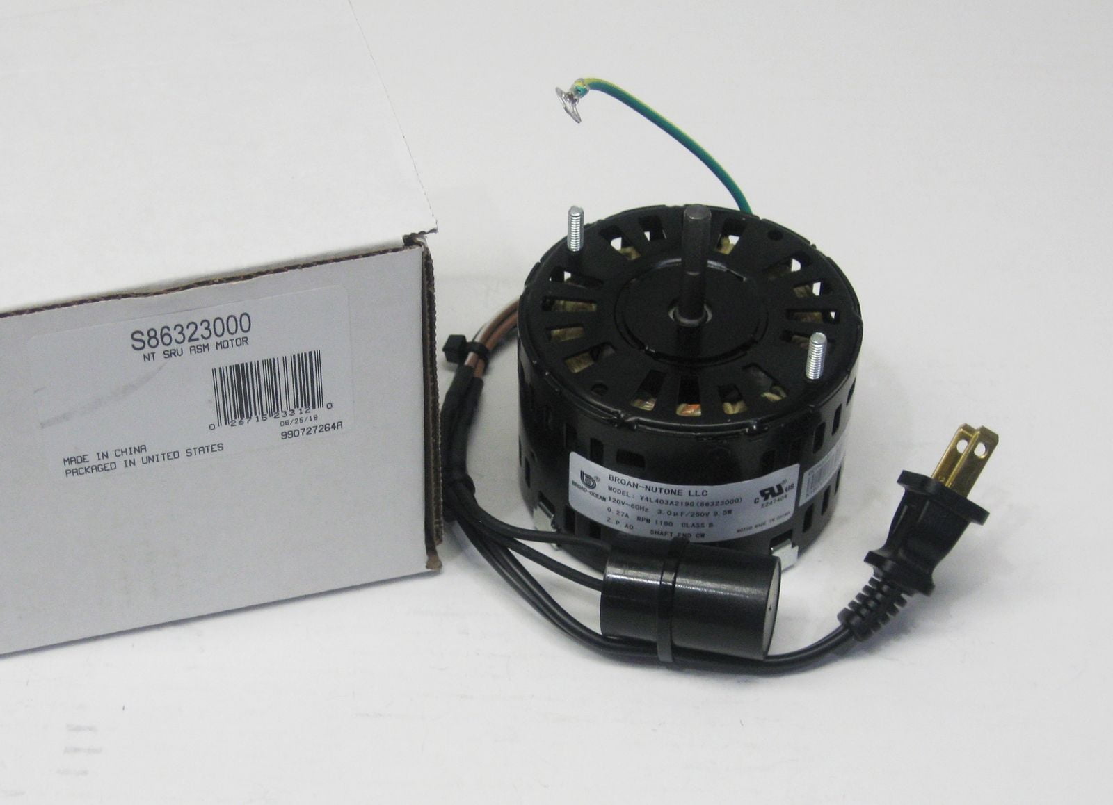 NuTone S86323000 Bathroom Fan Motor