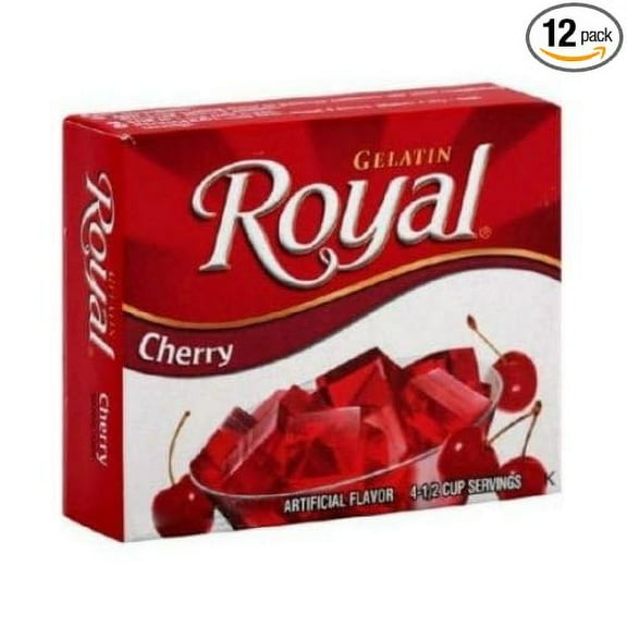 Royal Cherry Gelatin, 24 Ounce - 12 per case.