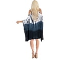 thumbnail image 4 of HAPPY BAY Women's Flowy Cover Ups Sleeveless Beach Tunic 1X-2X Navy, Tie Dye, 4 of 7