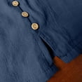 thumbnail image 6 of Men Casual Solid Side Split Pocket Elastic Waist Straight Half Shorts Pants Sport Pants, 6 of 7