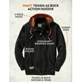 thumbnail image 3 of Legendary Whitetails Men's Tough as Buck 1/4 Zip Action Hoodie, 3 of 6