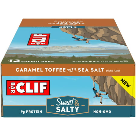 Clif Bar® Sweet & Salty Caramel Toffee with Sea Salt Energy Bar 12 ct