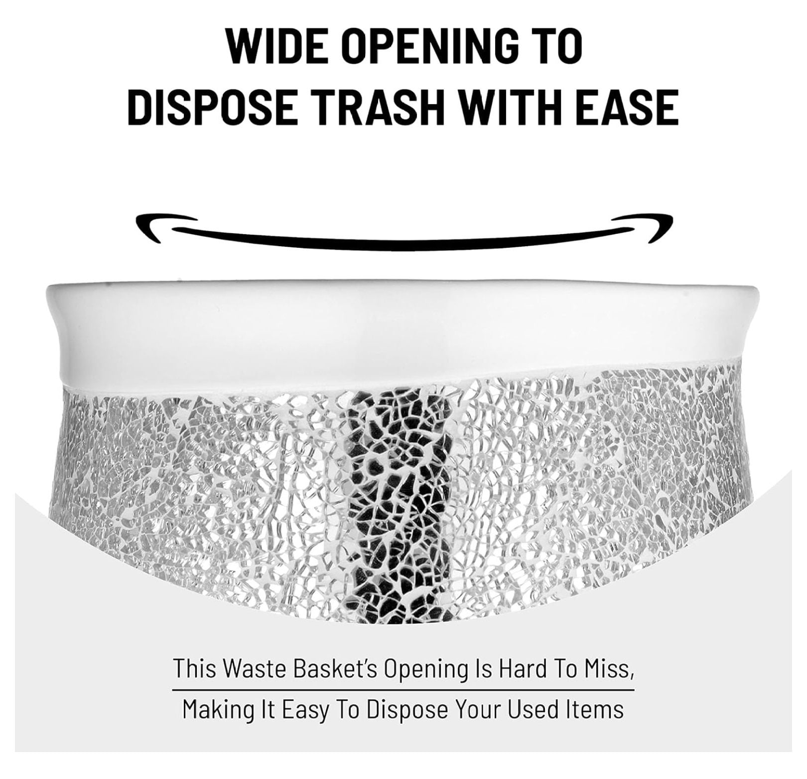KriKac Sinatra White Modern Decorative Beautiful Designs Luxury Mosaic Glass Facial Tissue Covers 2 Count