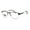 Grey Silver, variant on Rectangle Metal Half Rim Spring Hinge 3 Multi-Focal Progressive Reading Glasses Brown Gold +1.75