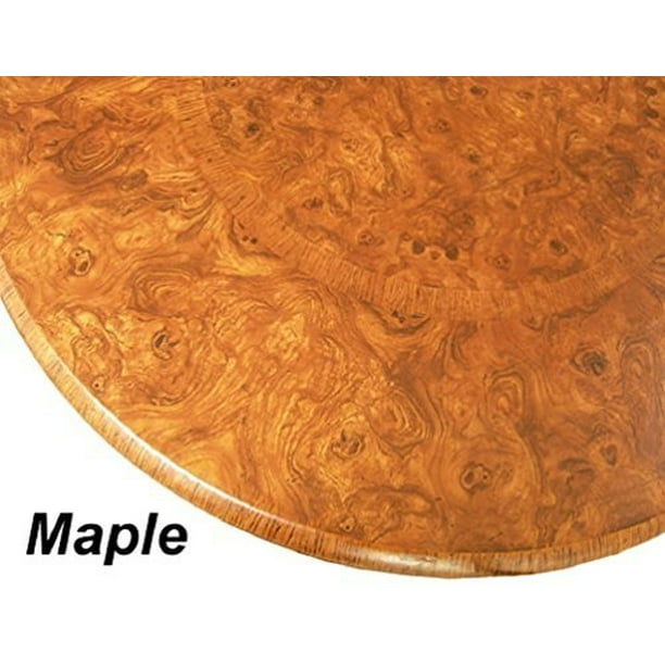 Table Cloth Round 36 To 48 Elastic Edge Fitted Vinyl Cover Maple Wood Pattern Brown Tan Com Table Cloth Round 36 To 48 Elastic, 48 Round Vinyl Tablecloths With Elastic