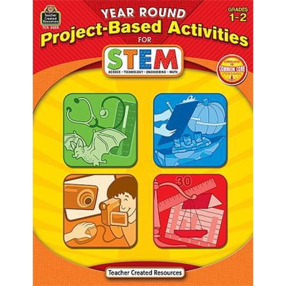 Pre-Owned Year Round Project-Based Activities for Stem Grd 1-2 (Paperback) 1420630253 9781420630251