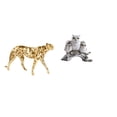 thumbnail image 1 of Figura de guepardo,Figura de guepardo dorado,adorno de escritorio moderno,Adorno de mesa con estatua de guepardo realista,Figuras de búho,Figuras de búho,animales, 1 of 8