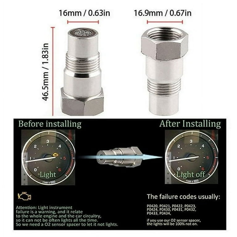 M18*1.5 O2 Sensor CEL Check Engine Light Spacer Eliminator