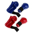 thumbnail image 4 of Gants de Sparring Taekwondo pour Enfants Mitaines MMA Protection des Mains Kickboxing Frappe Protection des Mains Équipement Bleu P, 4 of 9