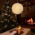 thumbnail image 4 of Mitavade Hanging Paper Lantern，50cm Modern Round White Rice Paper Light Shades Ceiling Light Covers for Home Decor,Festival Parties,Living Room Kitchen, 4 of 9