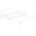 thumbnail image 6 of PAPROOS Daybed with Trundle Included, New Upgraded Twin Size Metal Daybed Frame with Strong Slat, Heavy Duty Extendable Daybed with Pull-out Trundle Bed, No Box Spring Needed, White, 6 of 11