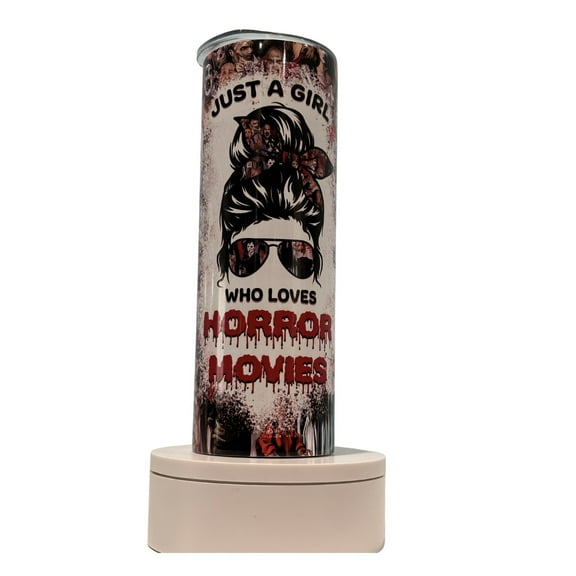 20 ounce just a girl who loves horror, movies, Tumbler
