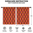 thumbnail image 2 of Blackout Kids Curtains,Red and Orange Argyle Pattern Childrens Insulated Curtains Set Of 2,Bedroom Essentials,Toddler Room Decor 42"x54", 2 of 5
