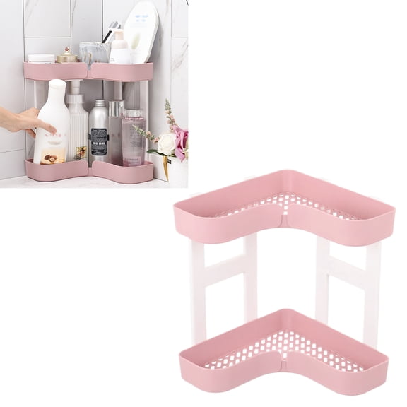 Mobutofu Bathroom Countertop Organizer with Two-Tier Shelf, Space-Saving Storage Rack, 1 Set