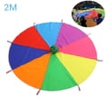thumbnail image 3 of Kids Rainbow Umbrella Parachute Rainbow Parachute Toy Cooperative Tent Game, 3 of 8
