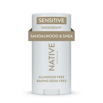 Native Deodorant, Sensitive, Aluminum Free, Sandalwood & Shea Butter, for Women and Men, 2.65 oz