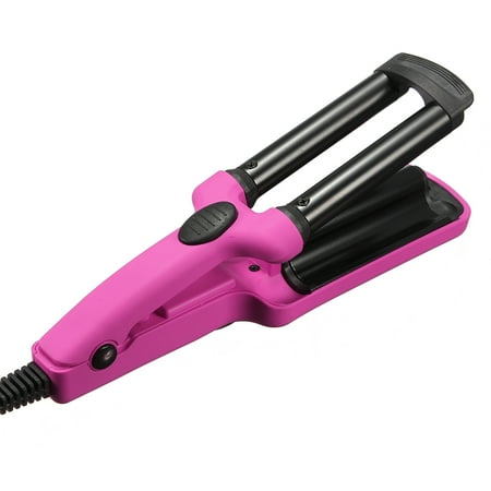 3 Barrel Curling Hair Flat Crimper Tongs Clamp Waver Wave Curler