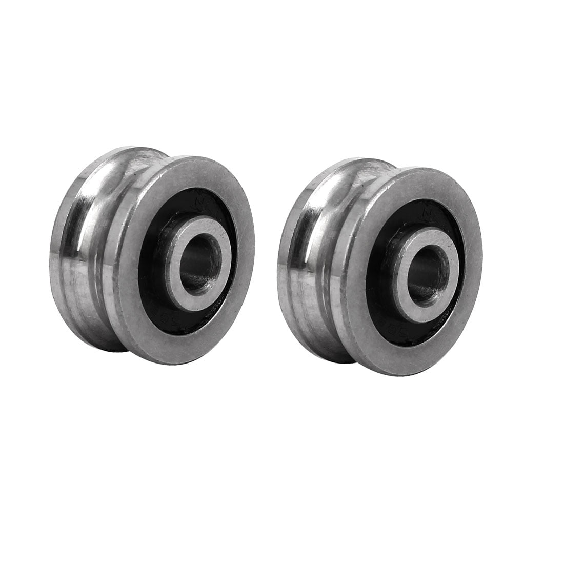 SG20 6mmx24mmx11mm Sealed UGroove Pulley Rail Ball Bearing 2pcs