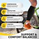 thumbnail image 4 of Shin Guards for Kids Soccer, ImpactResistant Shin Guards for Football, Leg Protection Black L, 4 of 5