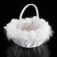 thumbnail image 4 of Cesta romántica del cordón del caramelo de la flor de la boda con los suministros de la boda de la decoración de los diamantes de imitación, 4 of 8
