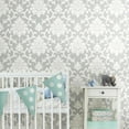thumbnail image 4 of Damask Peel & Stick Wallpaper, 4 of 41