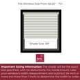 thumbnail image 2 of Arlo Blinds Cordless Light Filtering Cellular Shade, Grey, 69"W x 60"H, 2 of 6