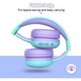 thumbnail image 4 of Foldable Adjustable Stereo Headphones, Over Ear Kids Childrens Headsets with 85 dB Volume Limit Switch, 4 of 6
