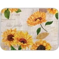 thumbnail image 3 of Coffee Mat Vintage Sunflower Coffee Bar Accessories for Coffee Maker Coffee Machine Coffee Pot Espresso Machine Dish Rack Absorbent Dish Drying Mat Dishes Drainer Pad 18 x 24 Inch, 3 of 6