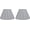 Light Gray, variant on Urbanest Softback Empire Box Pleat Lampshade – 5" Top x 10" Bottom x 7" Slant Height -Tan Tone – Spider Fitter- Classic Lampshade for Table Lamps, Floor Lamps & Accent Lighting- 2 Pieces