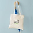 thumbnail image 4 of CafePress - Live Love Alaska Tote Bag - Unisex Canvas Tote Bag, Beige, 1-Piece, 4 of 6