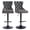 Black, variant on MIKIBAMA Modern Bar Stools PU Swivel Barstools Adjusatble Seat Height from 26-33 Inch, Set of 2