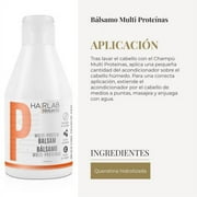 Salerm Cosmetics HAIRLAB MULTI-PROTEIN STRENGTHENING 2-PIECE KIT for Damage Hair, Shampoo 10.6oz + Balsam 9.8oz