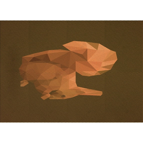 Ahgly Company Indoor Rectangle Patterned Blood Night Red Area Rugs, 7' x 9'