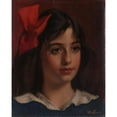 thumbnail image 2 of Willem Witsen 20x24 Gold Ornate Framed and Double Matted Museum Art Print Titled - Portrait of a Girl (1885 - 1922), 2 of 4