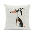 thumbnail image 1 of BKER Abstract Color Polyester Animal Throw Pillow Covers Featuring Dogs And Cats For Home Sofa Decoration", 1 of 4