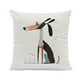 thumbnail image 1 of Fundas de cojín decorativas de poliéster con motivos abstractos de perros y gatos para decorar el sofá del hogar., 1 of 4