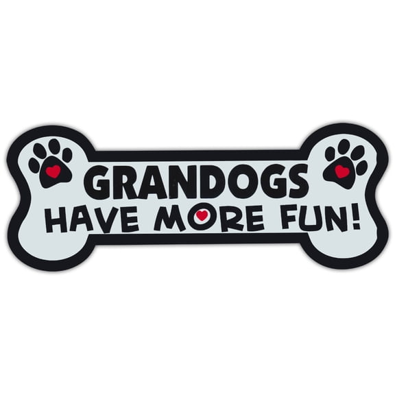 Dog Bone Shaped Magnets: Grandogs Have More Fun! | Cars, Trucks, Mailboxes