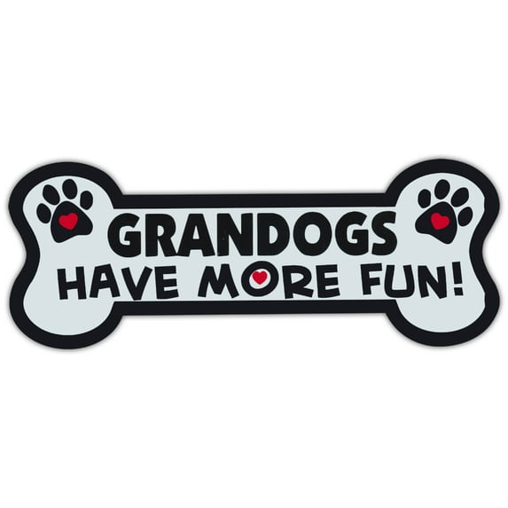 Dog Bone Shaped Magnets: Grandogs Have More Fun! | Cars, Trucks, Mailboxes