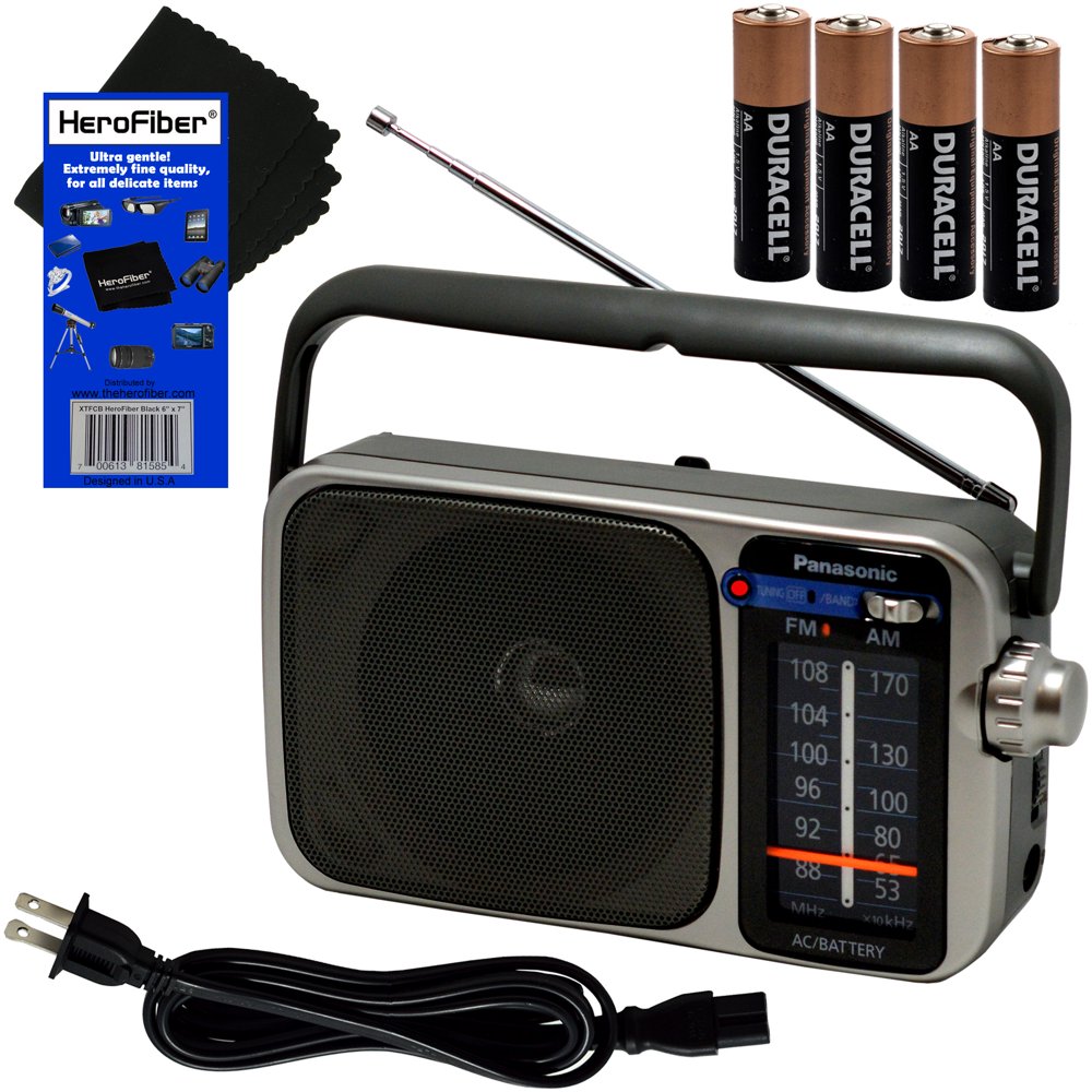 Panasonic Portable AM/FM Radio with Great Reception, Led Tuning