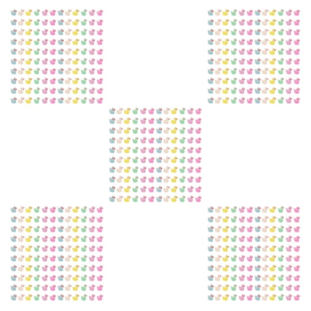 Youkk 120pcs Impact-resistant Miniature Resin Ducks Craft Projects And Decorations Easy Operation Safe 5Set