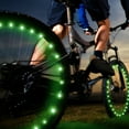 thumbnail image 2 of Lumières de Roue de Vélo à LED, Lot de 2 Niveaux Lumières de Rayon RGB pour Vélo, IPX4 Étanche, 2 of 8